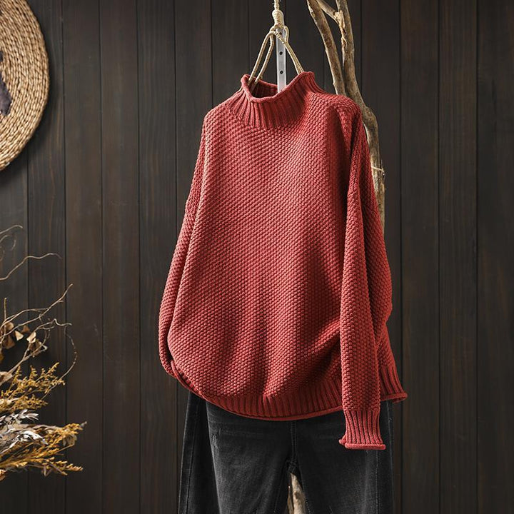 GRACE™ | Pull gaufré coupe décontractée