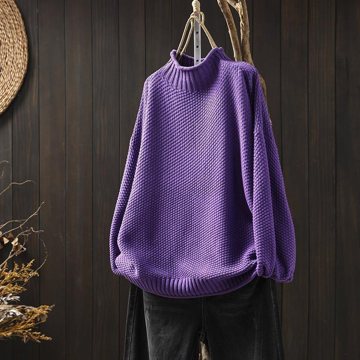 GRACE™ | Pull gaufré coupe décontractée