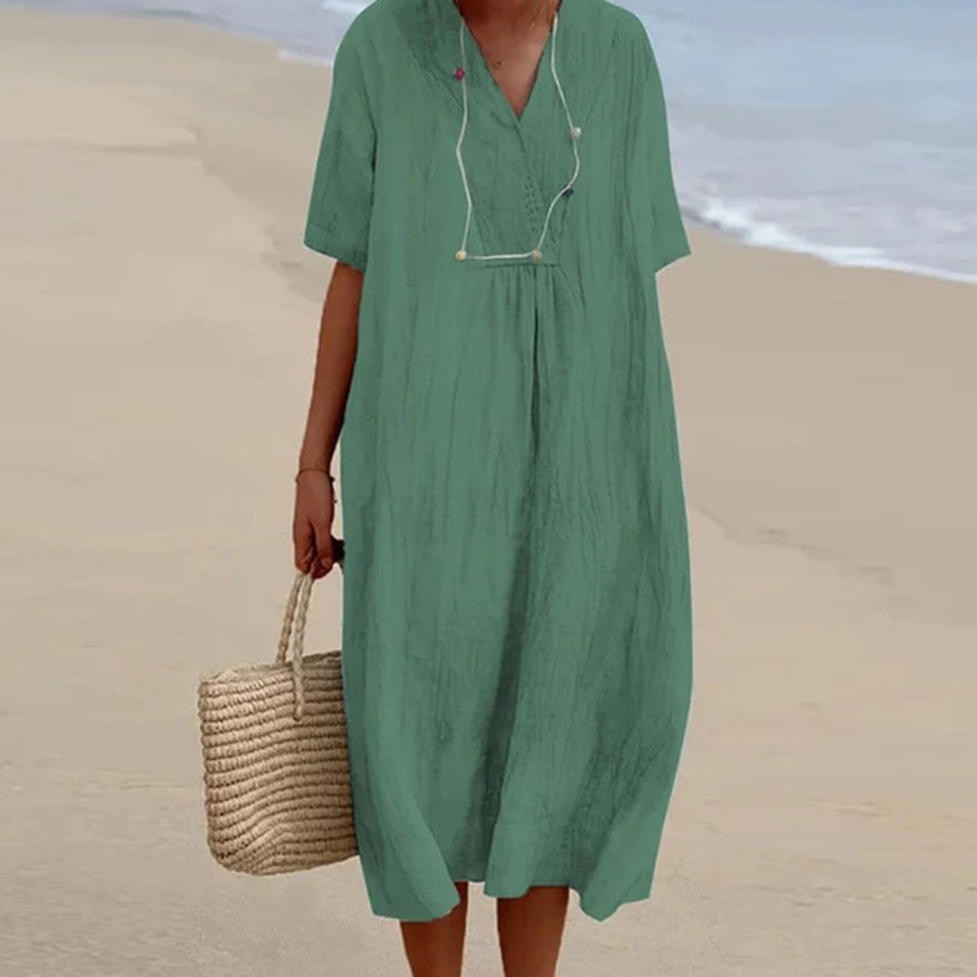 KARINA™ - Robe midi coupe décontractée