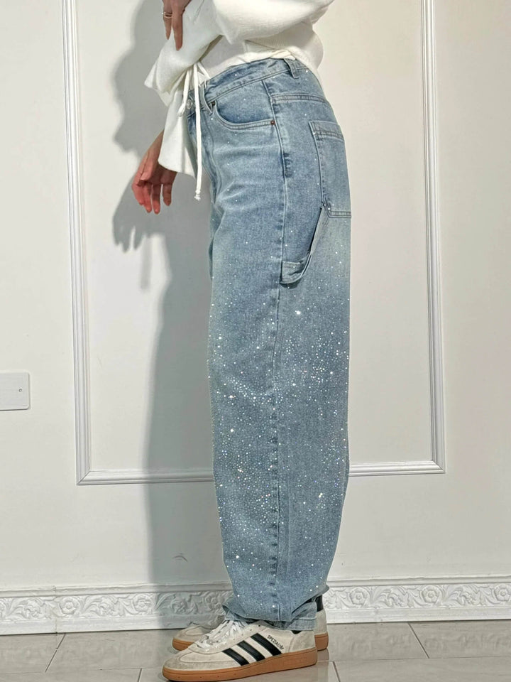 Elise | Sparkle Denim Pants