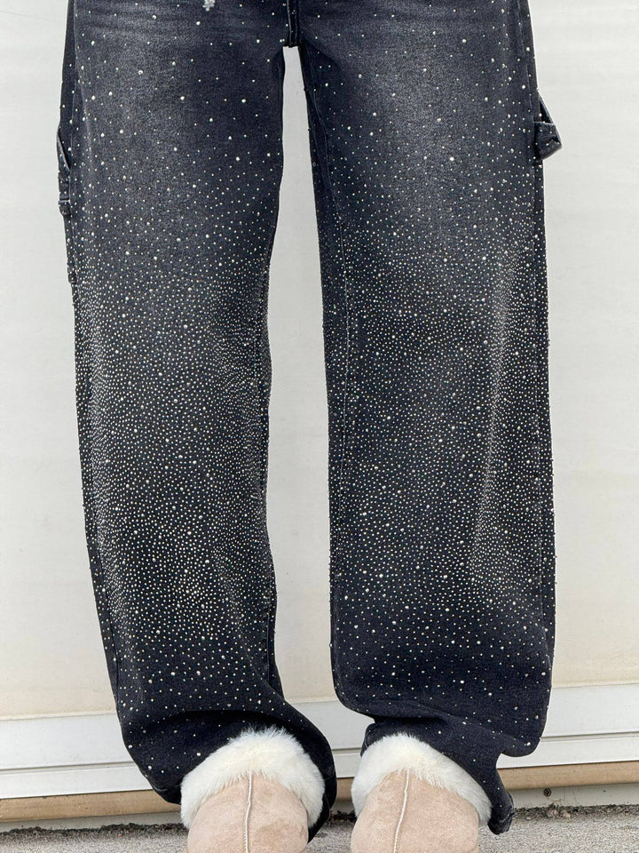 Elise | Sparkle Denim Pants