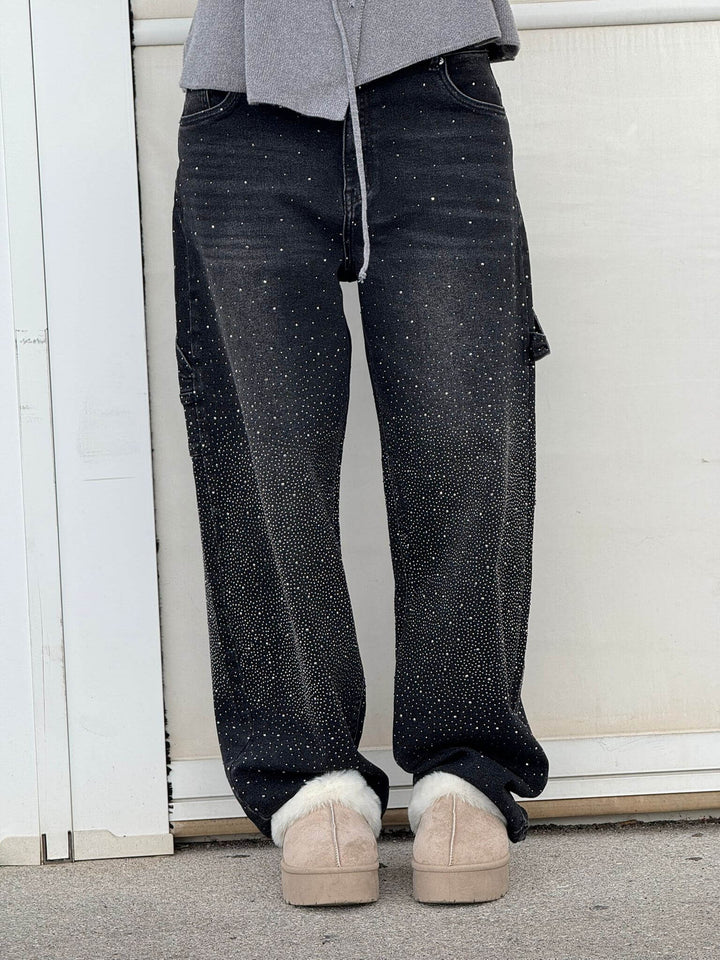 Elise | Sparkle Denim Pants