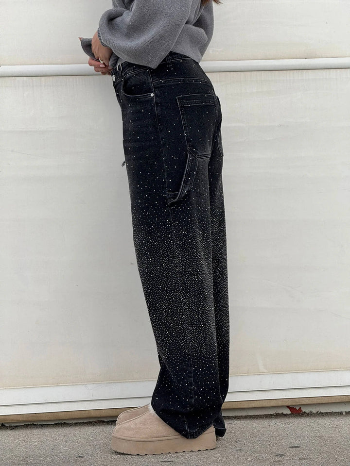 Elise | Sparkle Denim Pants