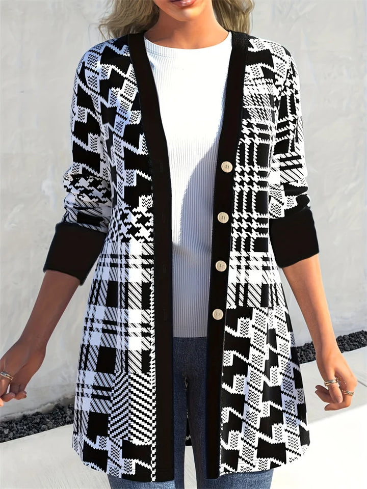 LEONA™ | Gilet élégant à imprimé géométrique
