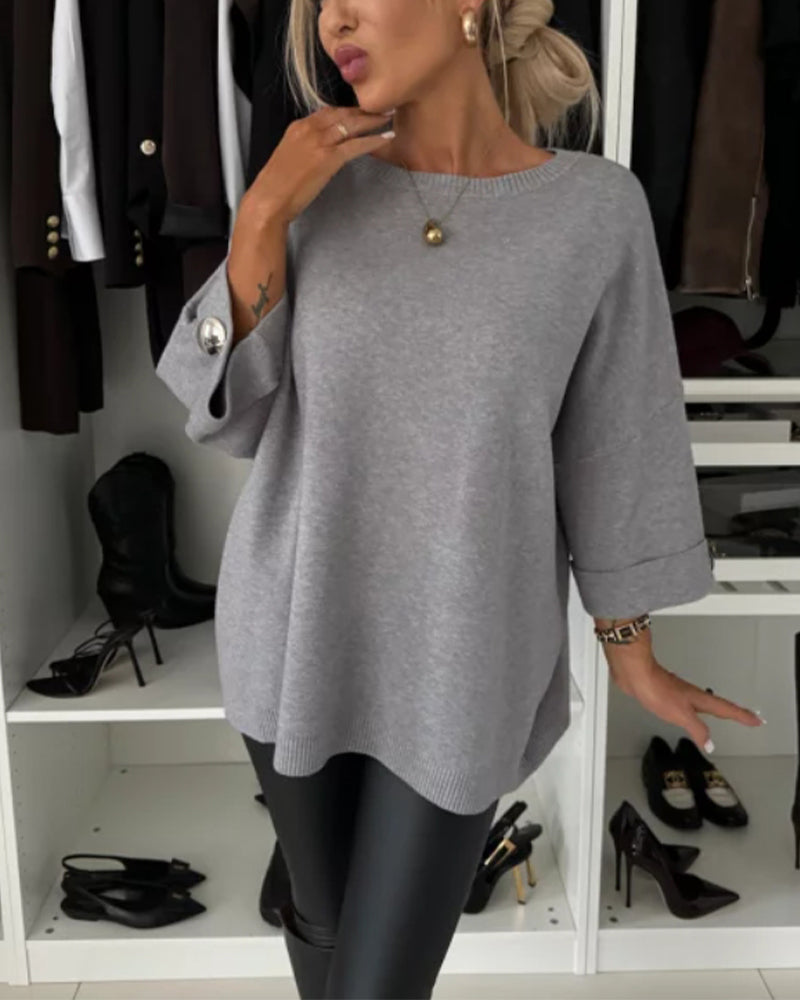 LOTTIE™ - Pull boutonné confortable 
