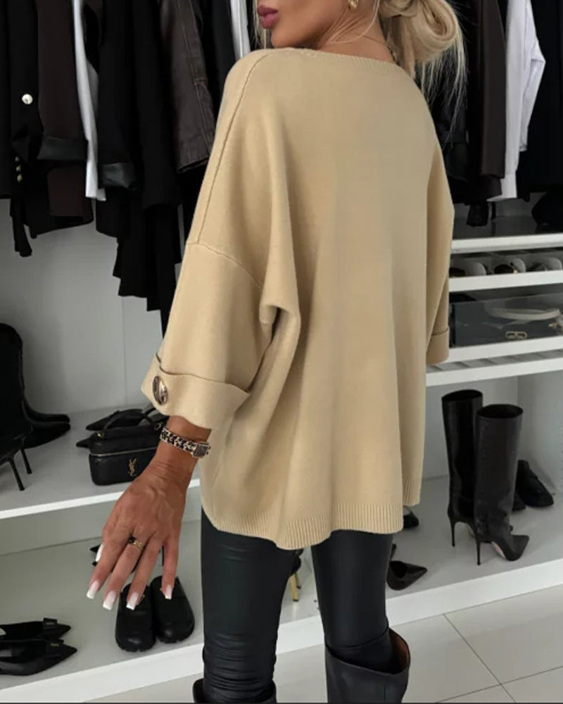 LOTTIE™ - Pull boutonné confortable 