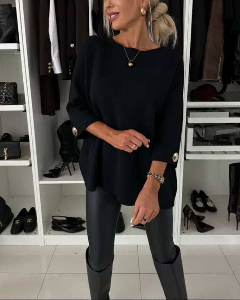 LOTTIE™ - Pull boutonné confortable 