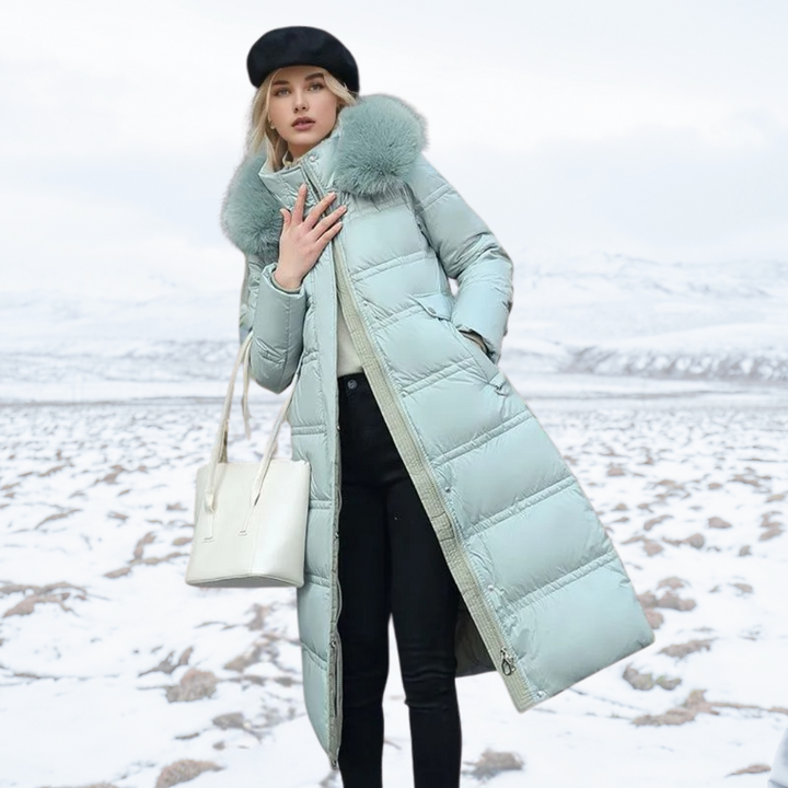 LUCIA™ | Parka d'hiver de créateur avec capuche en fourrure 