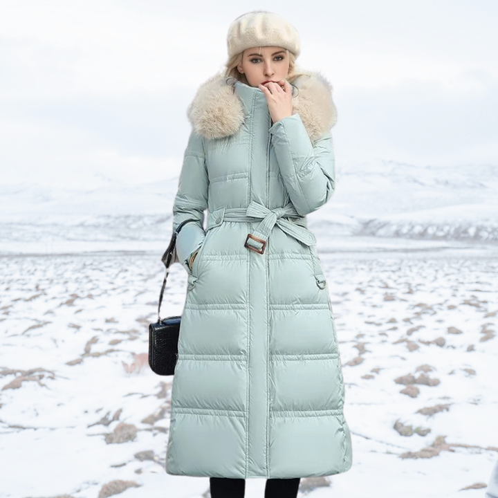 LUCIA™ | Parka d'hiver de créateur avec capuche en fourrure 
