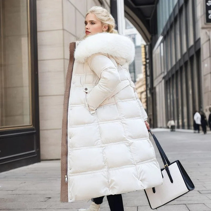 LUCIA™ | Parka d'hiver de créateur avec capuche en fourrure 