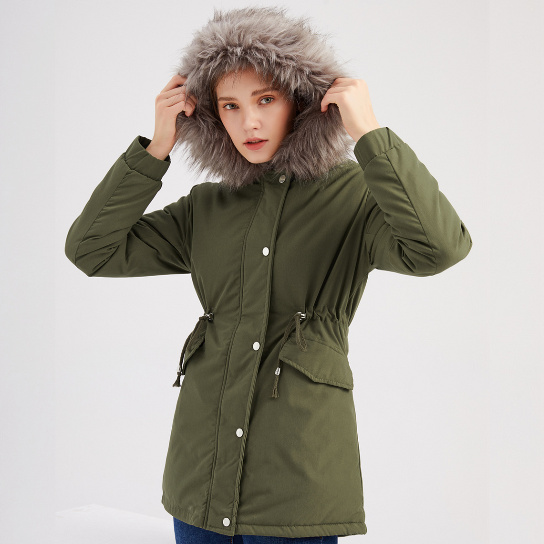 MARINA™ | Parka chaude bordée de velours 