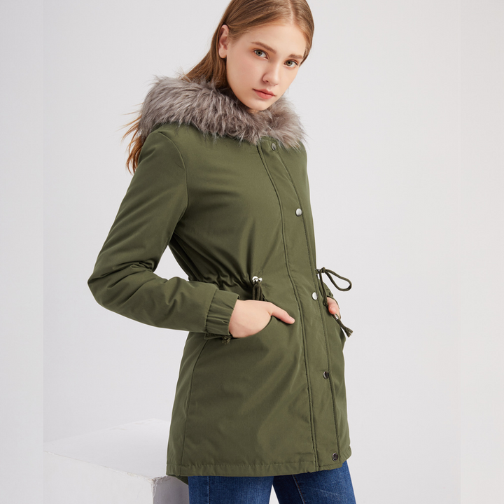 MARINA™ | Parka chaude bordée de velours 