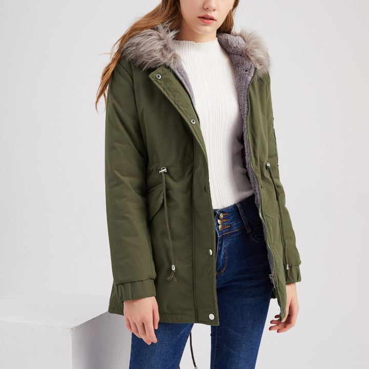 MARINA™ | Parka chaude bordée de velours 