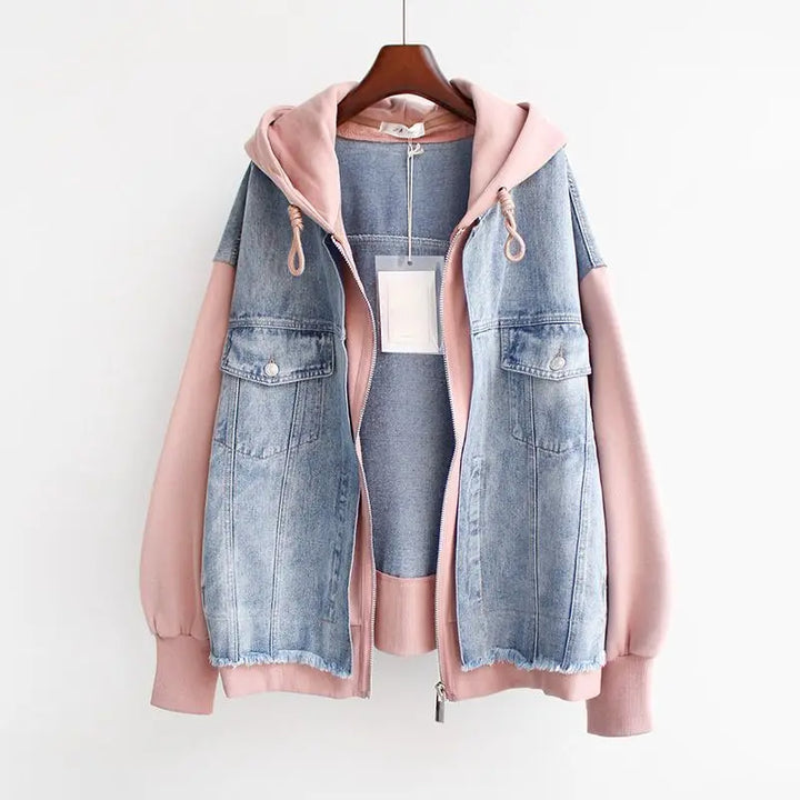MIRA™ | Veste en jean bicolore 