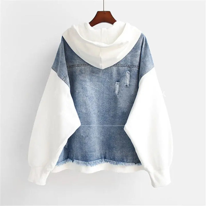 MIRA™ | Veste en jean bicolore 