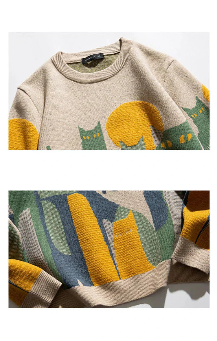 TAIGA™ - Pull unisexe à motif chat