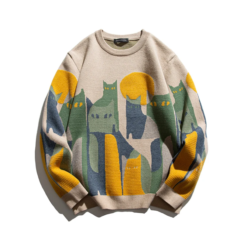 TAIGA™ - Pull unisexe à motif chat
