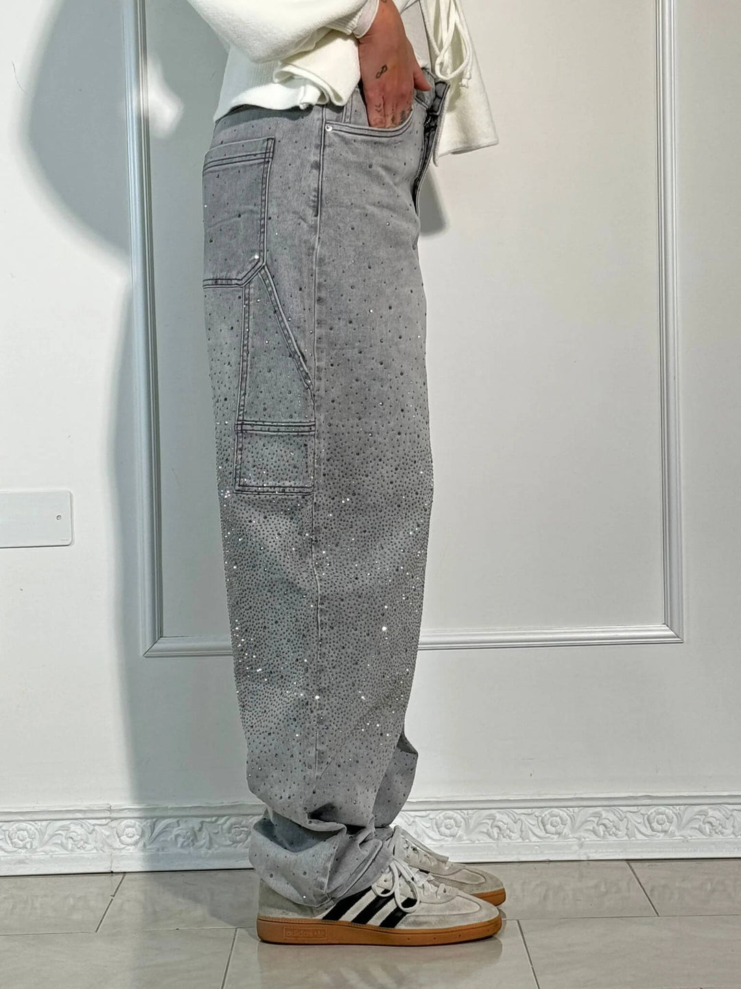 Elise | Sparkle Denim Pants