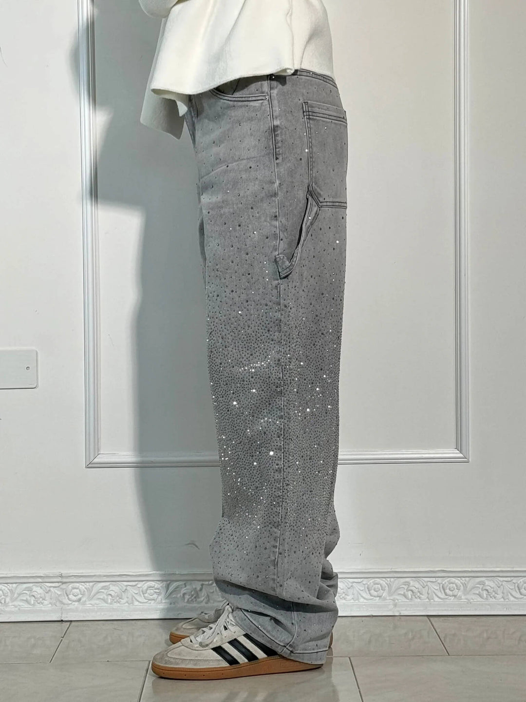 Elise | Sparkle Denim Pants