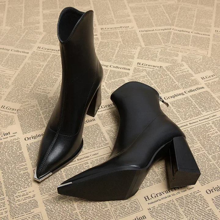NOX™ - Bottines Chelsea à bout chromé