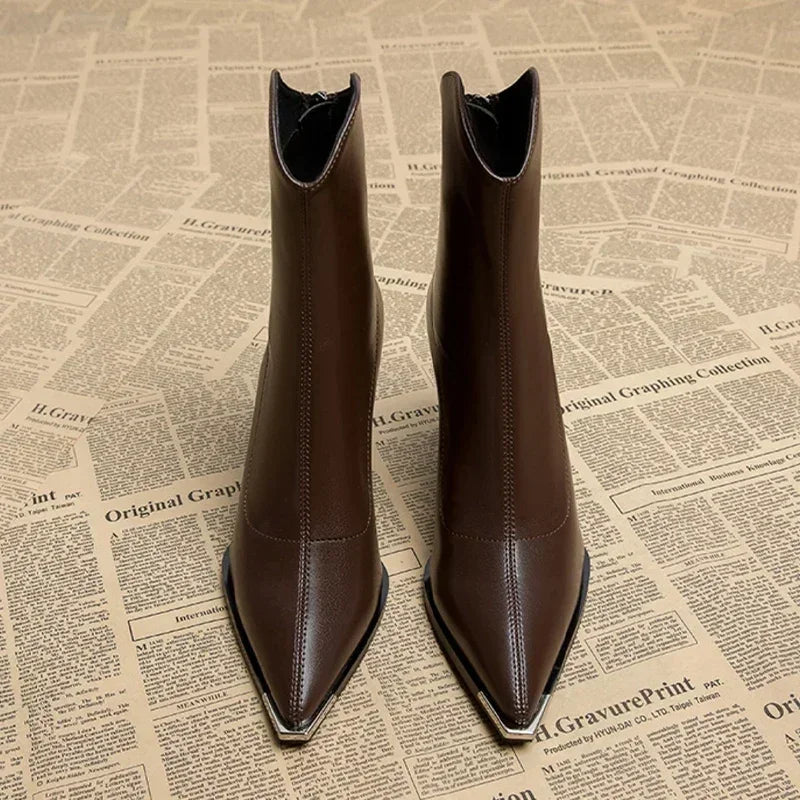 NOX™ - Bottines Chelsea à bout chromé