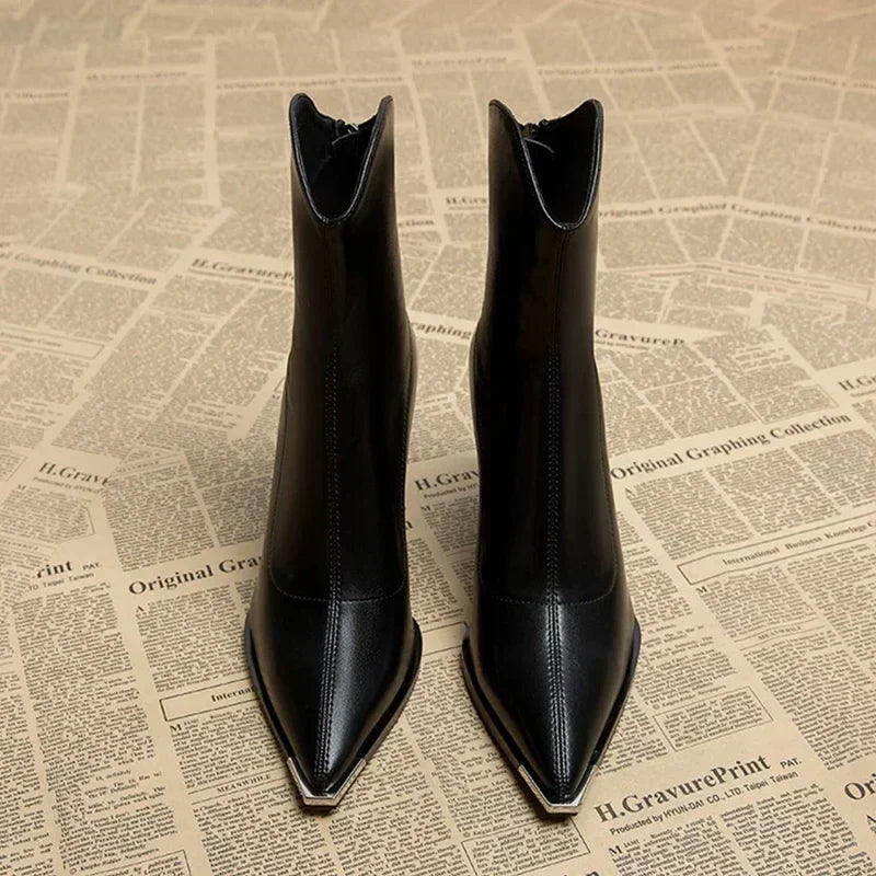 NOX™ - Bottines Chelsea à bout chromé