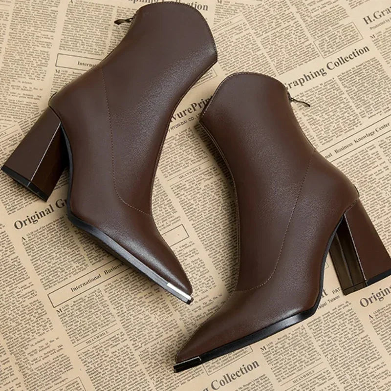 NOX™ - Bottines Chelsea à bout chromé