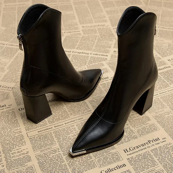 NOX™ - Bottines Chelsea à bout chromé