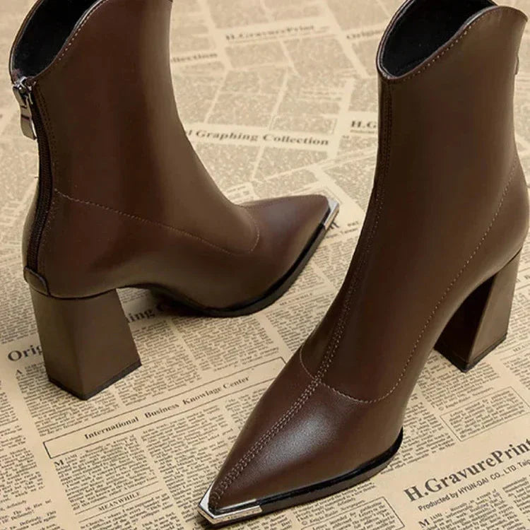 NOX™ - Bottines Chelsea à bout chromé