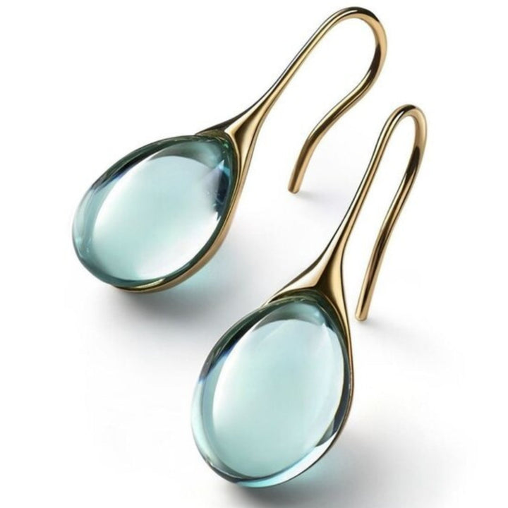 ROMY™ - Boucles d'oreilles pendantes en cristal, or et argent 