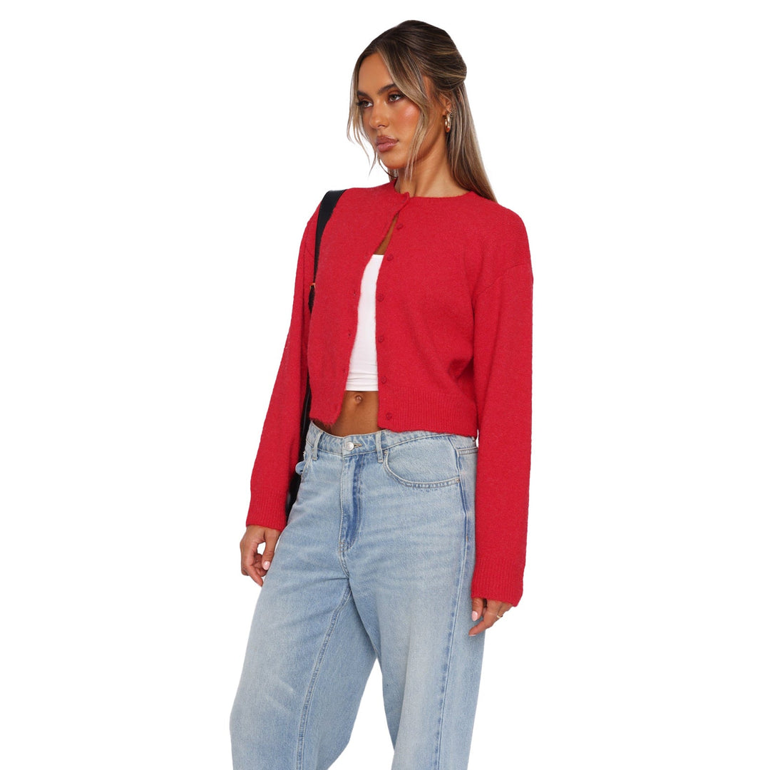 SHASA™ - Gilet court décontracté à manches longues