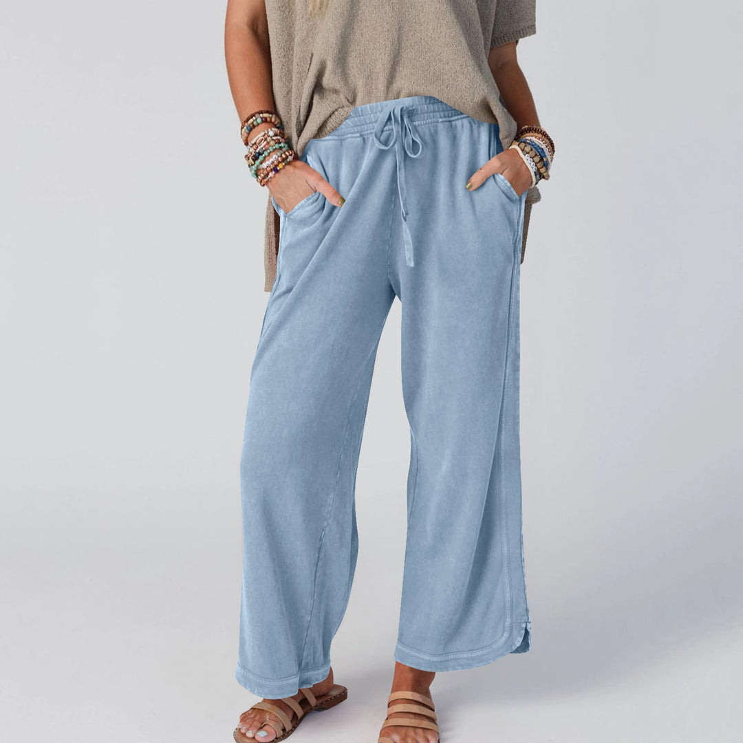 CHIPY™ - Pantalon vintage à jambes larges et taille haute