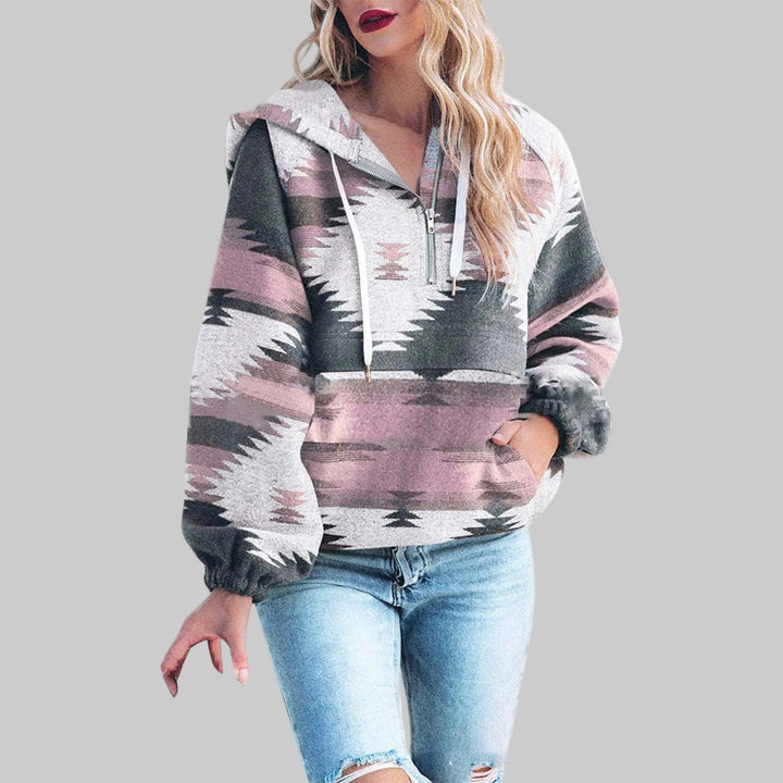 SAKU™ - Sweat à capuche zippé oversize confortable à manches longues