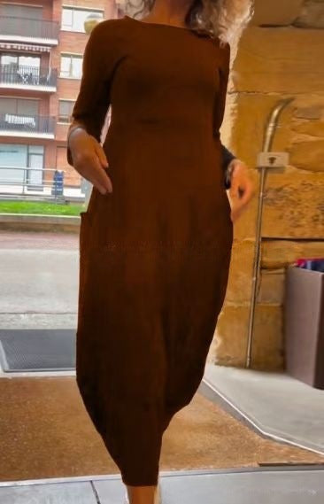 CORA™ - Robe midi décontractée et chic