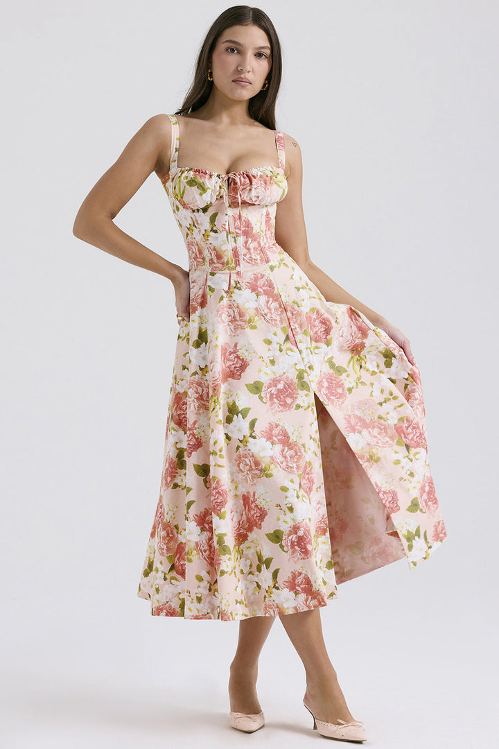 ELENA™ – Robe de laitière chic à corset