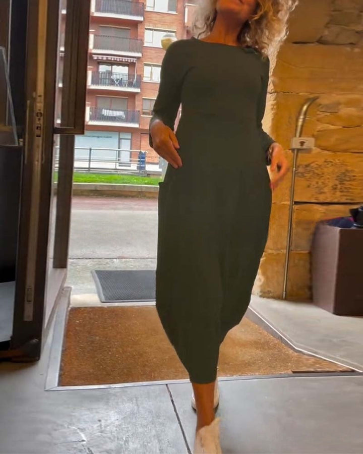 CORA™ - Robe midi décontractée et chic