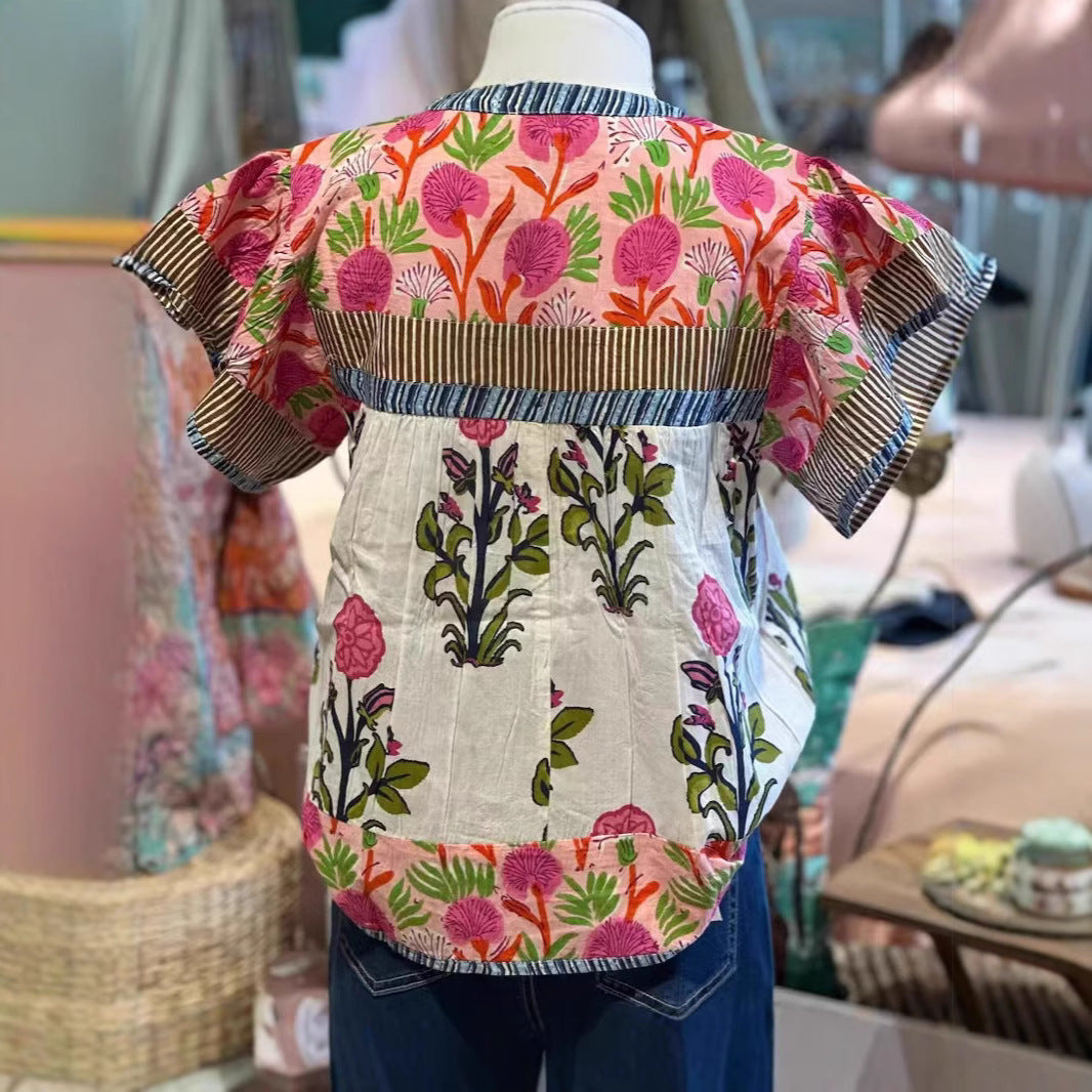 ELOUISA™ - Haut fleuri vintage doux