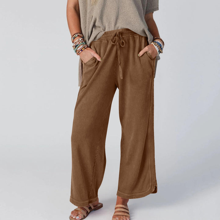 CHIPY™ - Pantalon vintage à jambes larges et taille haute
