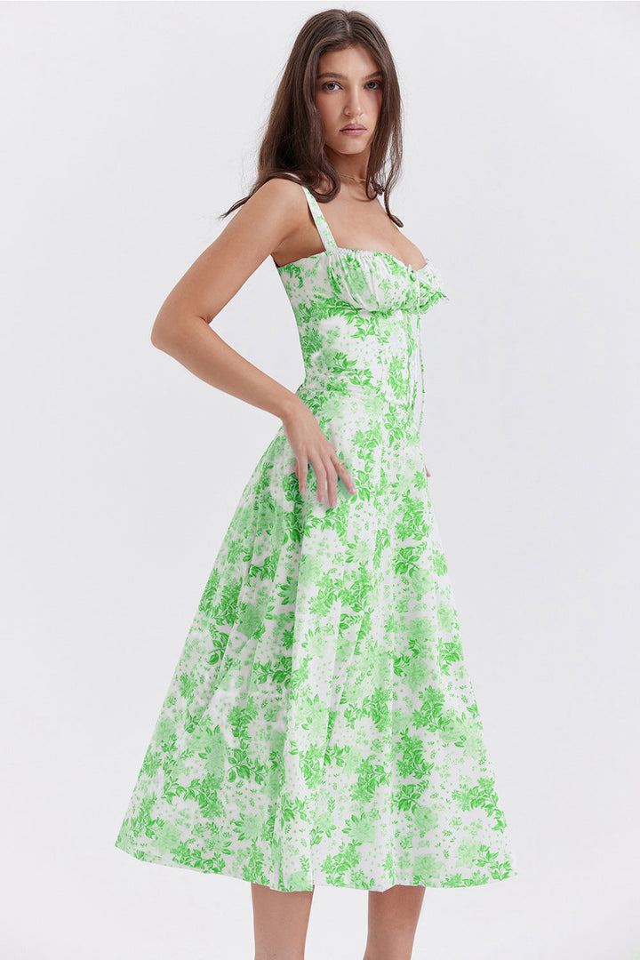 ELENA™ – Robe de laitière chic à corset