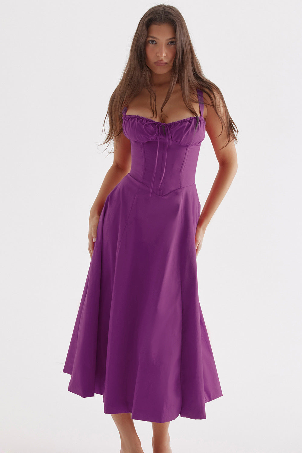 ELENA™ – Robe de laitière chic à corset