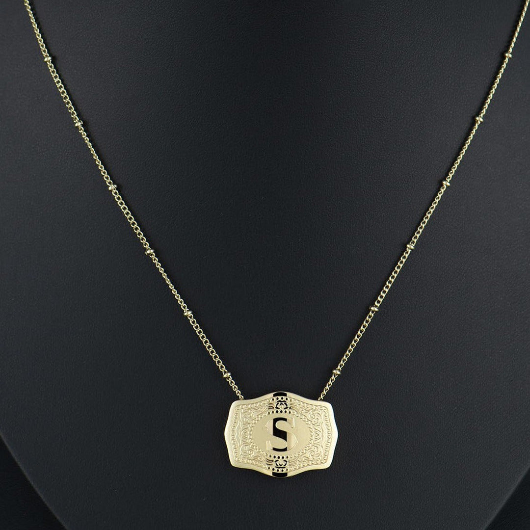 CINDY™ - Collier pendentif lettre initiale élégant