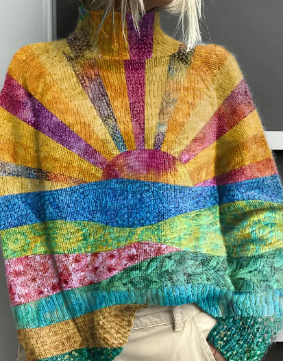 ZINNIA™ - Pull à col roulé Sunshine