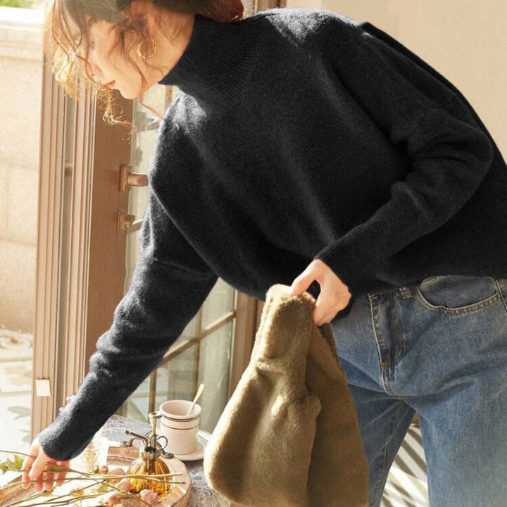 FISAL™ - Pull décontracté à col roulé et manches longues