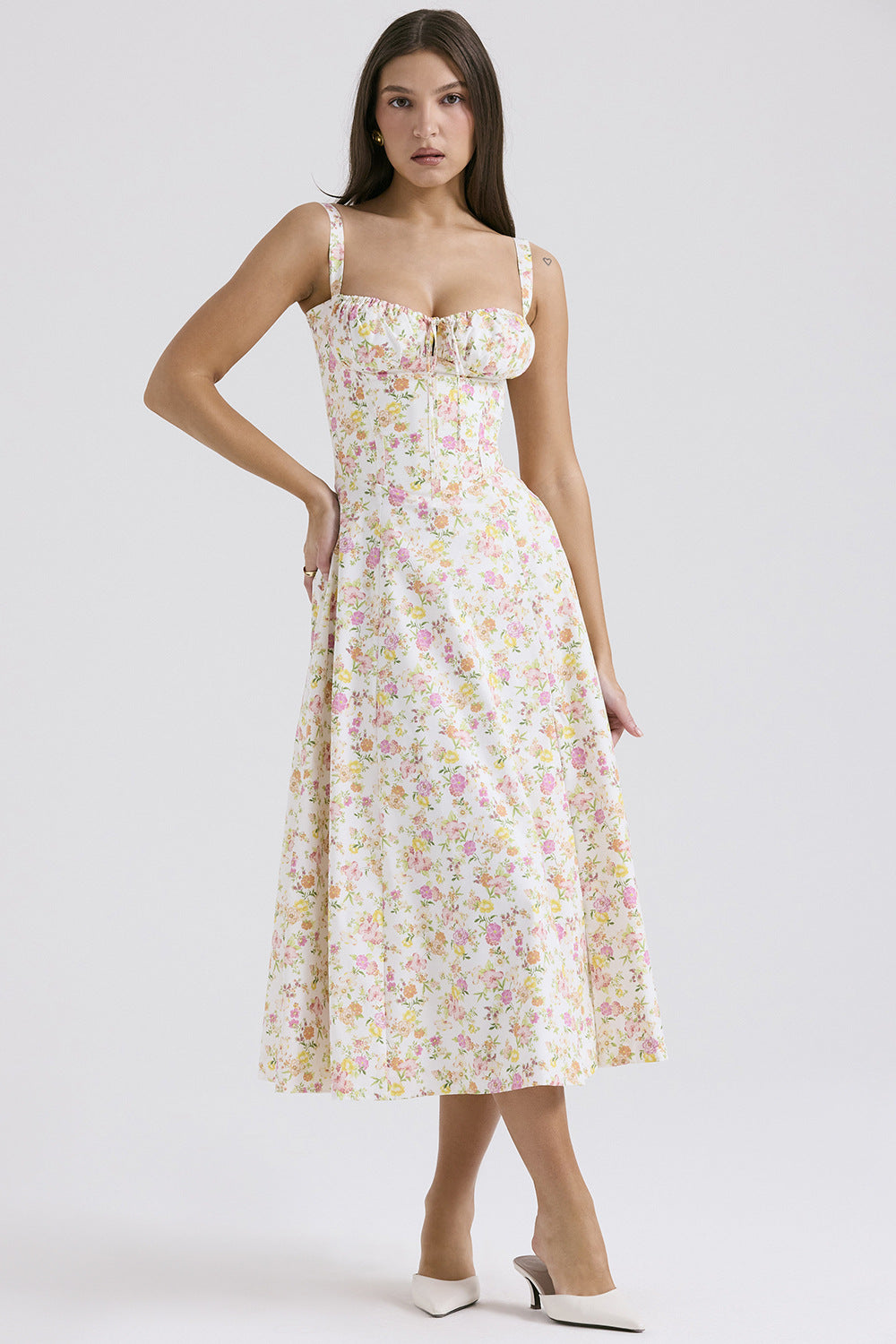 ELENA™ – Robe de laitière chic à corset