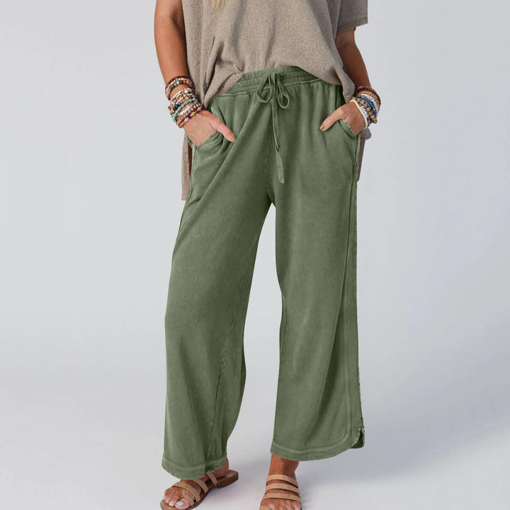 CHIPY™ - Pantalon vintage à jambes larges et taille haute