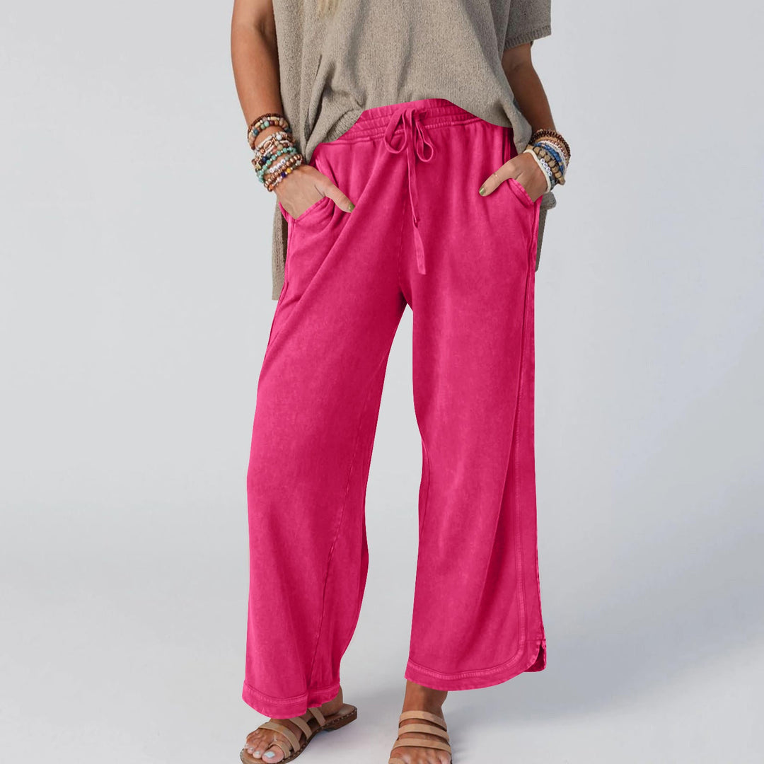 CHIPY™ - Pantalon vintage à jambes larges et taille haute