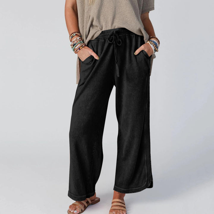 CHIPY™ - Pantalon vintage à jambes larges et taille haute