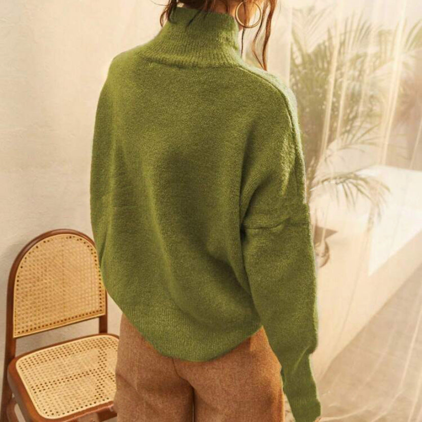 FISAL™ - Pull décontracté à col roulé et manches longues