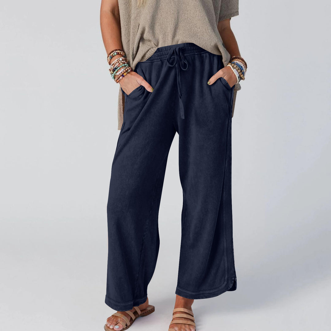 CHIPY™ - Pantalon vintage à jambes larges et taille haute