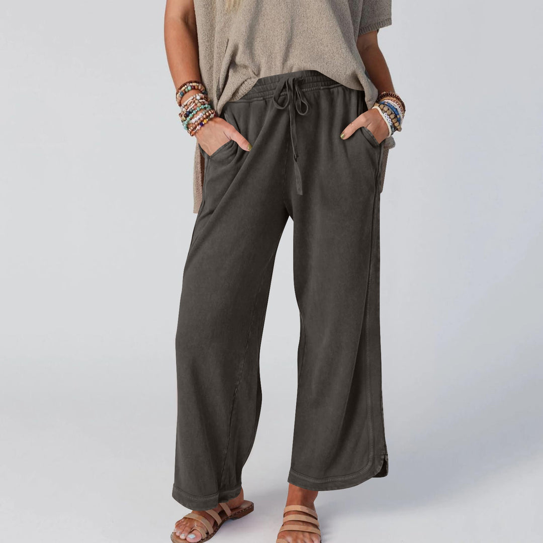 CHIPY™ - Pantalon vintage à jambes larges et taille haute